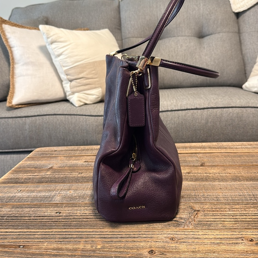 Purple Coach Bag in Excellent Used Condition - Picture 10 of 13